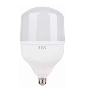 LÂMPADA LED BULBO 65W LUZ BRANCA FRIA E27 COM ADAPTADOR DE E27 PARA E40 PHIBRA