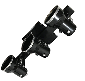 LUMINÁRIA TRILHO CANECA 40CM COM 3 PRETO