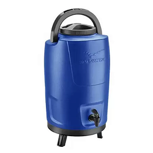BOTIJÃO TÉRMICO COM TRIPLE  AZUL 12LTS INVICTA