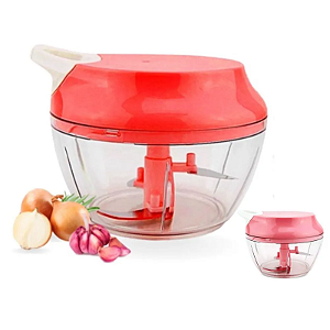 PROCESSADOR COM TRITURADOR MANUAL 500ML CATUAI VERMELHO