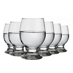 CONJUNTO COM 6 TAÇAS PAULISTA ÁGUA 250ML N.FIG.