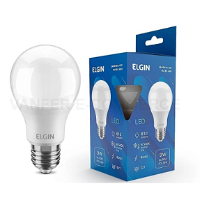 LÂMPADA LED BULBO 9W BIVOLT 6500K ELGIN