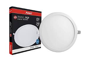 PLAFON LED 24W EMBUTIR REDONDO 6500K AVANT