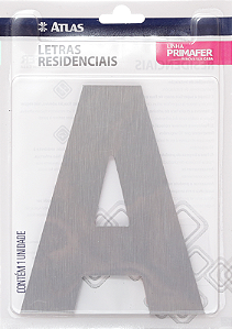 LETRA RESIDENCIAL ATLAS ACM ESCOVADO 12CM “A”