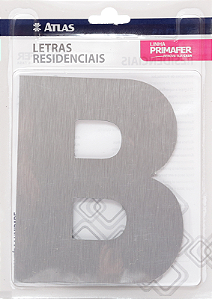 LETRA RESIDENCIAL ATLAS ACM ESCOVADO 12CM “B”