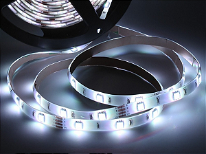 FITA LED 12V LUZ BRANCA FRIA 6500K SEM FONTE TASCHIBRA