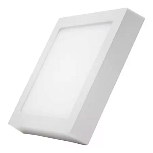 PAINEL LED SOBREPOR QUADRADO 22CM 18W LUZ BRANCA FRIA MUNDILUX