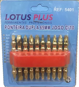 PONTEIRA DUPLA 65MM JOGO COM 9 PEÇAS CRV LOTUS