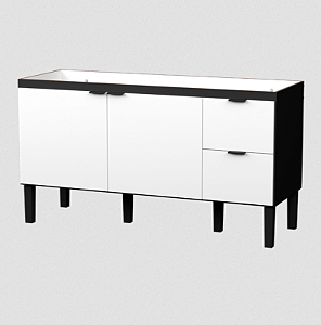 GABINETE COZIMAX MAD COLIBRI PRETO/BRANCO 1441MM