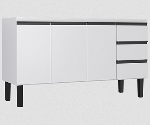 GABINETE COZIMAX AÇO NETUNO BRANCO 1446MM