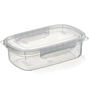 POTE PLÁSTICO 4 DIVISÓRIA 1,1 LITROS TRANSPARENTE NITRON
