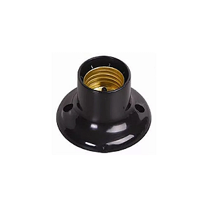 SOQUETE FIXO 150W PRETO 1606PCT ILUMI