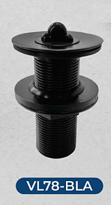 VÁLVULA LAVATÓRIO 7/8 BLACK TAMPA SILICONE