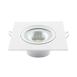 SPOT LED EMBUTIR QUADRADO 5W LUZ BRANCA QUENTE AVANT
