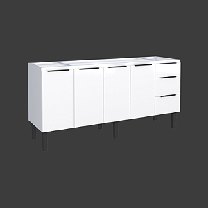 GABINETE COZIMAX COZINHA JUPITER BRANCO 1740M PIA180
