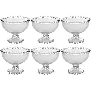 CONJUNTO TAÇAS 6 PC CRISTAL PARA SOBREMESA PEARL 11X9CM