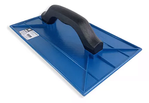 DESEMPENADEIRA PLÁSTICA CORRUGADA 18X30CM AZUL GALO