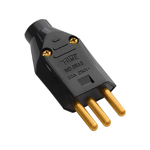 PLUG MACHO 2PET 20A PRETO FAME