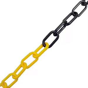CORRENTE PLÁSTICO 8MM AMARELA/PRETA METASUL (VERIFIQUE A DESCRIÇÃO)