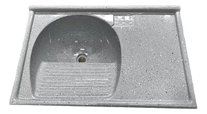 TANQUE BANCADA AJ RORATO 79,5X0,52CM CINZA