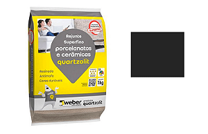 REJUNTE PORCELANATO QUARTZOLIT 1KG PRETO GRAFITE