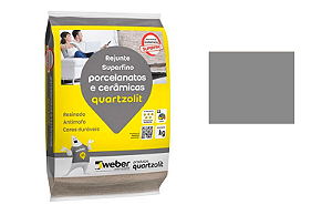 REJUNTE PORCELANATO QUARTZOLIT 1KG CINZA ÁRTICO