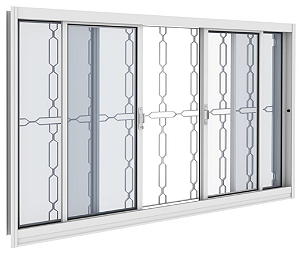 VITRO VITROLAR 4 FOLHAS 150X100X12 ELO BRANCO