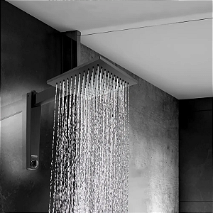 CHUVEIRO ACQUA CENTURY ELETRÓNICO PRETO 220V 7500W