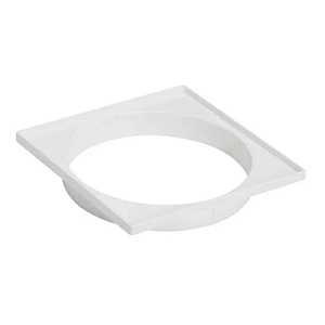 PORTA GRELHA CIPLA QUADRADA SIMPLES 150MM BRANCO