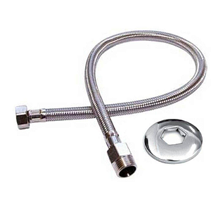 ENGATE FLEXÍVEL METAL TRANÇADO 40CM