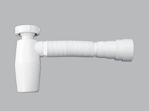 SIFÃO COPO CIPLA FLEXÍVEL BRANCO