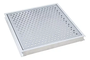 GRELHA PERFURADA INOX AGUA PLUVIAL 20X20