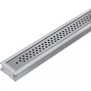 GRELHA PERFURADO INOX ÁGUA PLUVIAL 06X100