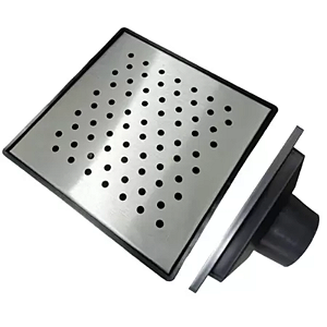 GRELHA PERFURADO INOX COM CAIXA COLETORA 20X20