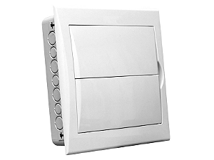 QUADRO DISTRIBUIÇÃO EMBUTIR 18/24 DISJUNTOR BRANCO CIPLA