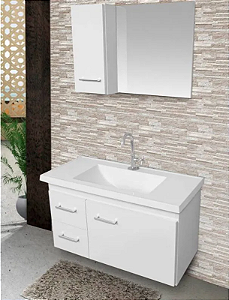 GABINETE BANHEIRO FIMAP QUALITY 0.70CM BRANCO
