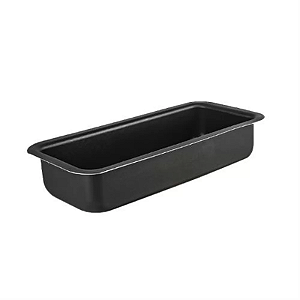 FORMA DE PÃO ANTIADERENTE GRANDE 307X124X60MM PRETO