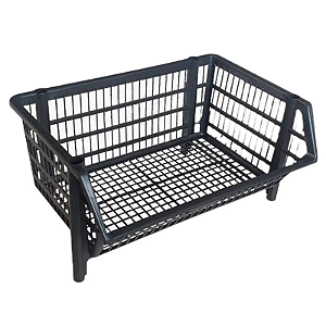 CESTO EXPOSITOR EMPILHAVEL 43CM PRETO