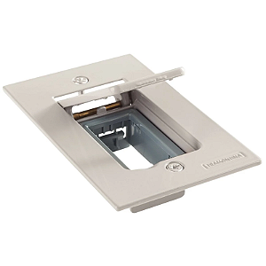TAMPA MODULAR 1 POSTO 4X2 PARA PISO CINZA