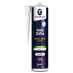 VEDA CALHA  ALUMÍNIO 400G POLIPLAS