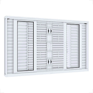 VENEZIANA LUCASA FLEX COM GRADE QUADRADA 120X150X15,5
