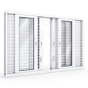 VENEZIANA LUCASA FLEX COM GRADE QUADRADA 100X200X15,5