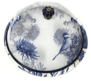 BOLEIRA INOX PASSARO AZUL