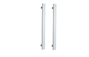 PUXADOR DUPLO PLANO EM ALUMINO ES 400MM
