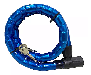 TRAVA PARA MOTO TETRA MODELO ARTICULADO 1M AZUL
