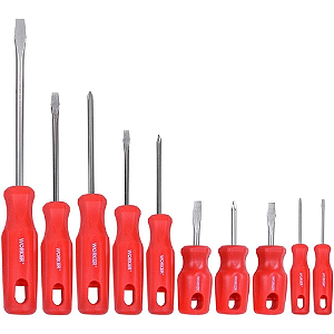 CHAVE FENDA PHILLIPS WORKER AC JOGO 10 PEÇAS