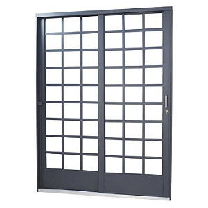 PORTA CORRER LATERAL COM TRAVA COM CHAVE TETRA 213X1