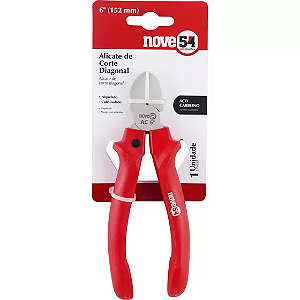 ALICATE CORTE DIAGONAL 6 AC954 VERMELHO NOVE 54