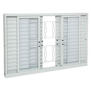 VENEZIANA SASAZAKI PRAT COM GRADE ELO 100X150 BRANCA