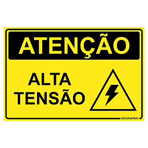 PLACA SINAL ALTA TENSÃO